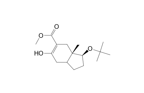 Methyl (+,-)-1b-t-butoxy-5-hydroxy-7ab-methyl-2,3,3aa,4,7,7a-hexahydro-1H-indene-6-carboxylate