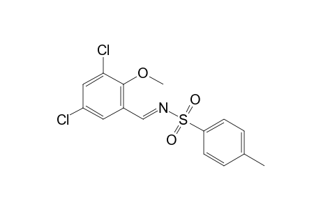 N-(3,5-Dichloro-2-methoxybenzylidene)-4-methyl-benzenesulfonamide