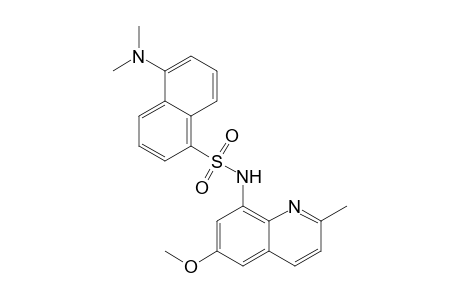 N-( 6'-Methoxy-2'-methyl-8'-quinolyl)-[5"-(dimethylamino)-1"-naphthyl]sulfonamide