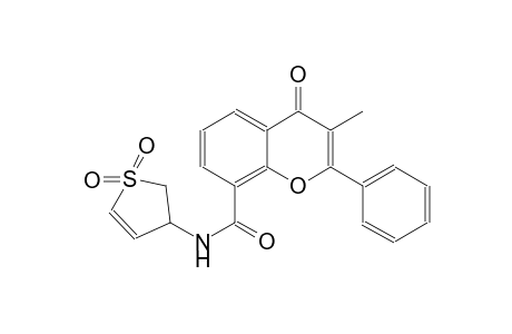 4H-1-benzopyran-8-carboxamide, N-(2,3-dihydro-1,1-dioxido-3-thienyl)-3-methyl-4-oxo-2-phenyl-