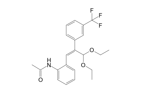 (Z)-3,3-Diethoxy-2-(m-trifluoromethylphenyl)-1-(o-acetamidophenyl)-1-propene