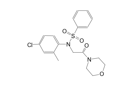 N-(4-chloro-2-methylphenyl)-N-[2-(4-morpholinyl)-2-oxoethyl]benzenesulfonamide