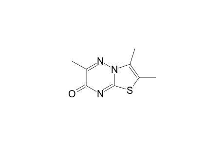 7H-Thiazolo[3,2-b][1,2,4]triazin-7-one, 2,3,6-trimethyl-