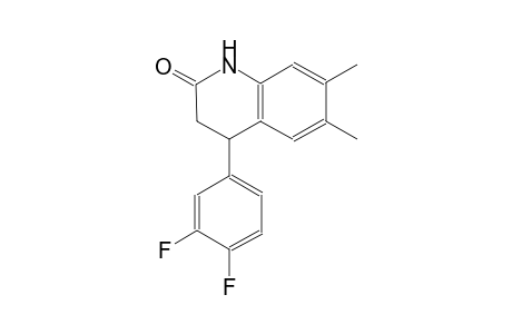 2(1H)-quinolinone, 4-(3,4-difluorophenyl)-3,4-dihydro-6,7-dimethyl-