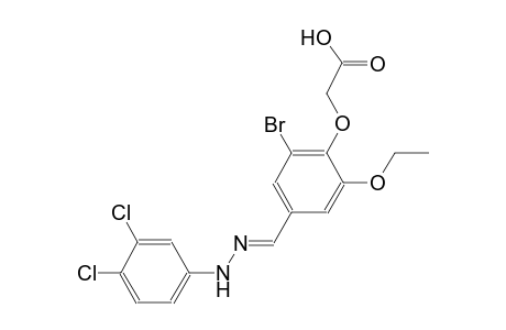 (2-bromo-4-{(E)-[(3,4-dichlorophenyl)hydrazono]methyl}-6-ethoxyphenoxy)acetic acid