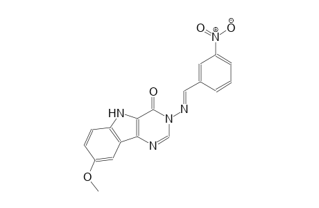 8-methoxy-3-{[(E)-(3-nitrophenyl)methylidene]amino}-3,5-dihydro-4H-pyrimido[5,4-b]indol-4-one