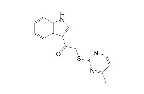 1-(2-methyl-1H-indol-3-yl)-2-[(4-methyl-2-pyrimidinyl)sulfanyl]ethanone