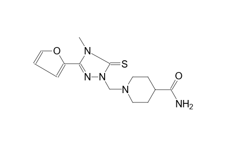 1-(3-Furan-2-yl-4-methyl-5-thioxo-4,5-dihydro-[1,2,4]triazol-1-ylmethyl)-piperidine-4-carboxylic acid amide
