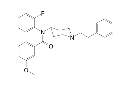N-(2-Fluorophenyl)-N-(1-(2-phenylethyl)piperidin-4-yl)-3-methoxybenzamide