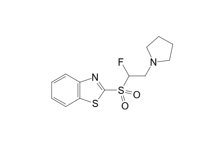 2-[(1-Fluoro-2-pyrrolidin-1-ylethyl)sulfonyl]-1,3-benzothiazole