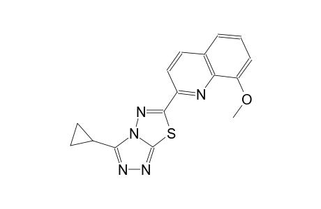 quinoline, 2-(3-cyclopropyl[1,2,4]triazolo[3,4-b][1,3,4]thiadiazol-6-yl)-8-methoxy-