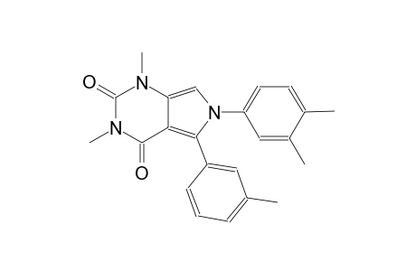 6-(3,4-dimethylphenyl)-1,3-dimethyl-5-(3-methylphenyl)-1H-pyrrolo[3,4-d]pyrimidine-2,4(3H,6H)-dione