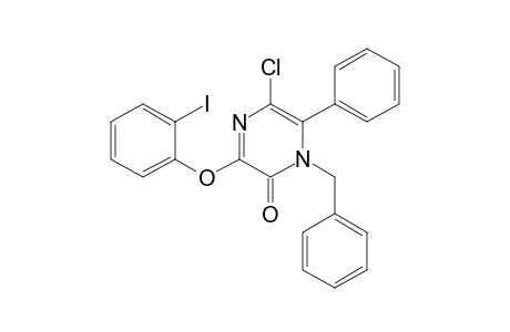 1-Benzyl-5-chloro-6-phenyl-3-(2-iodophenoxy)-2(1H)-pyrazinone