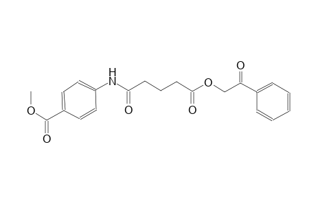 Methyl 4-([5-oxo-5-(2-oxo-2-phenylethoxy)pentanoyl]amino)benzoate
