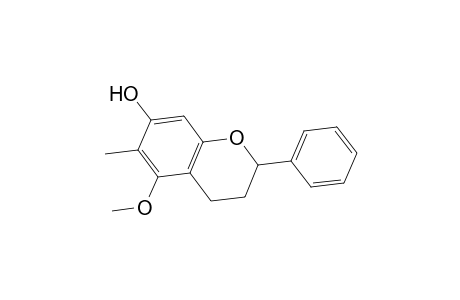 2H-1-Benzopyran-7-ol, 3,4-dihydro-5-methoxy-6-methyl-2-phenyl-