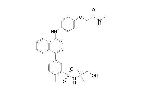 2-(4-{[4-(3-{[(2-hydroxy-1,1-dimethylethyl)amino]sulfonyl}-4-methylphenyl)-1-phthalazinyl]amino}phenoxy)-N-methylacetamide