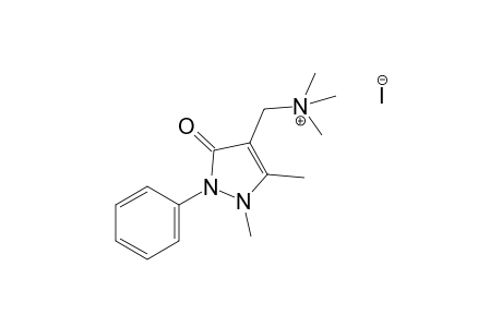 [(2,3-dimethyl-5-oxo-1-phenyl-3-pyrazolin-4-yl)methyl]trimethylammonium iodide