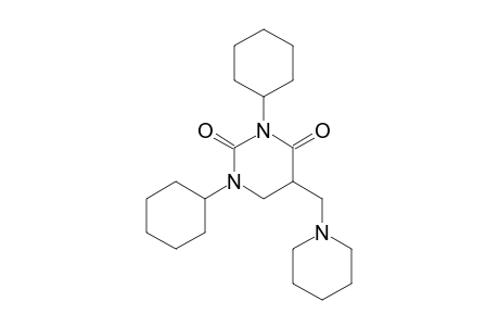 1,3-Dicyclohexyl-5-(1-piperidinylmethyl)-1,3-diazinane-2,4-dione