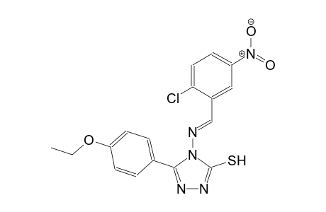 4-{[(E)-(2-chloro-5-nitrophenyl)methylidene]amino}-5-(4-ethoxyphenyl)-4H-1,2,4-triazole-3-thiol