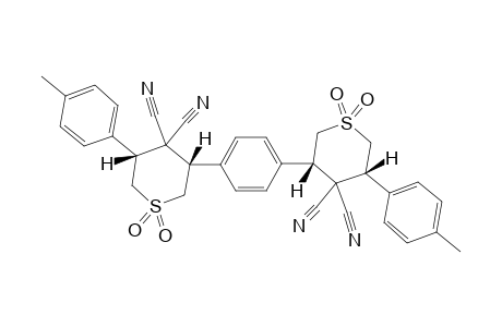 3,3'-(1,4-PHENYLENE)-BIS-[5-(4-METHYLPHENYL)-TETRAHYDRO-4H-THIOPYRAN-4,4-DICARBONITRILE-1,1-DIOXIDE]