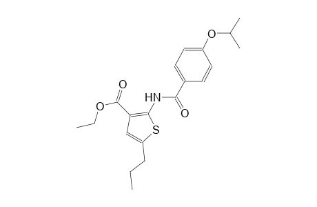 ethyl 2-[(4-isopropoxybenzoyl)amino]-5-propyl-3-thiophenecarboxylate