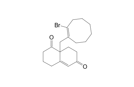 3,4,8,8a-Tetrahydro-8a-[(2'-bromo-1'-cyclooctenyl)methyl]-1,6-(2H,7H)-naphthalenedione