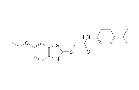 acetamide, 2-[(6-ethoxy-2-benzothiazolyl)thio]-N-[4-(1-methylethyl)phenyl]-