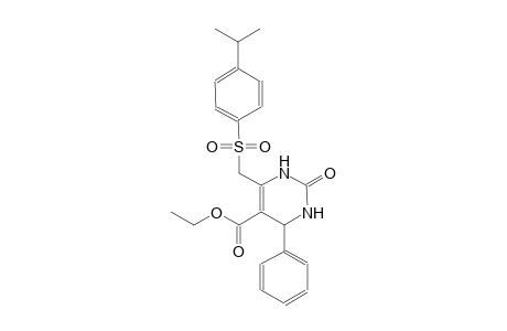 5-pyrimidinecarboxylic acid, 1,2,3,4-tetrahydro-6-[[[4-(1-methylethyl)phenyl]sulfonyl]methyl]-2-oxo-4-phenyl-, ethyl ester