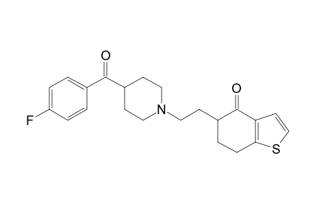 5-[2-[4-(4-fluorobenzoyl)piperidin-1-yl]ethyl]-6,7-dihydro-5H-1-benzothiophen-4-one