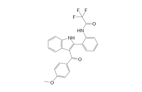 2,2,2-trifluoro-N-[2-(3-p-anisoyl-1H-indol-2-yl)phenyl]acetamide