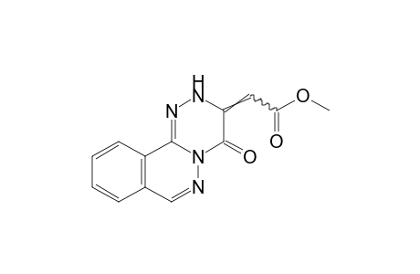 3,4-dihydro-4-oxo-2H-as-triazino[3,4-a]phthalazine -delta three,alpha-acetic acid, methyl ester