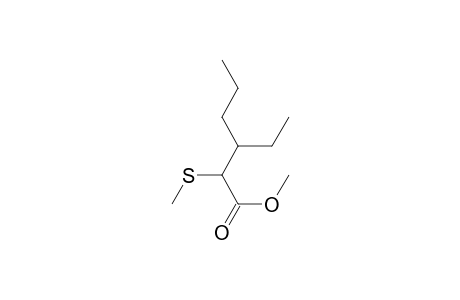 Hexanoic acid, 3-ethyl-2-(methylthio)-, methyl ester