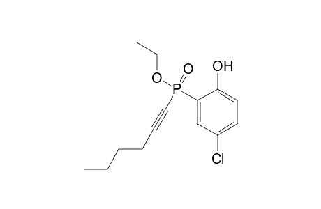 Ethyl 5-chloro-2-hydroxyphenyl(hex-1-ynyl)-phosphinate