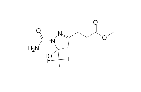 Methyl 3-(1-carbamoyl-5-hydroxy-5-trifluoromethyl-4,5-dihydro-1H-pyrazol-3-yl)propanoate