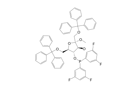 METHYL-1,6-O-BIS-(TRIPHENYLMETHYL)-4-O-[BIS-3,5-DIFLUORO-PHENYLPHOSPHINO]-ALPHA-D-FRUCTOFURANOSIDE