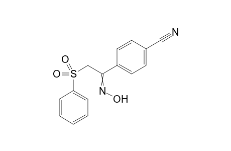 4-[1-(Hydroxyimino)-2-(phenylsulfonyl)ethyl]benzonitrile