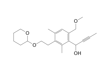 Benzenemethanol, 6-(methoxymethyl)-2,4-dimethyl-.alpha.-1-propynyl-3-[2-[(tetrahydro-2 H-pyran-2-yl)oxy]ethyl]-