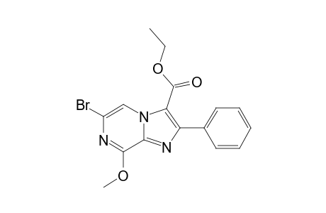 6-BrOMO-3-ETHOXYCARBONYL-8-METHOXY-2-PHENYLIMIDAZO-[1,2-A]-PYRAZINE