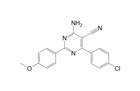 4-Amino-2-(p-anisyl)-6-(p-chlorophenyl)pyrimidine-5-carbonitrile