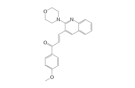 (E)-1-(4-METHOXYPHENYL)-3-(2-MORPHOLINOQUINOLIN-3-YL)-PROP-2-EN-1-ONE