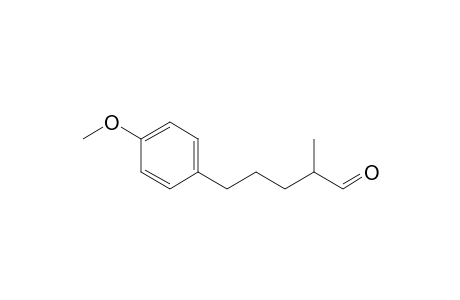 5-(4-Methoxyphenyl)-2-methyl-pentanal