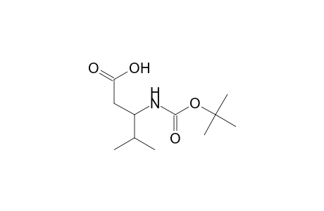 3-(tert-butoxycarbonylamino)-4-methyl-valeric acid