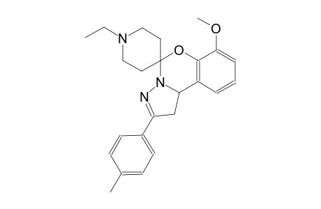 1'-ethyl-7-methoxy-2-(p-tolyl)-1,10b-dihydrospiro[benzo[e]pyrazolo[1,5-c][1,3]oxazine-5,4'-piperidine]