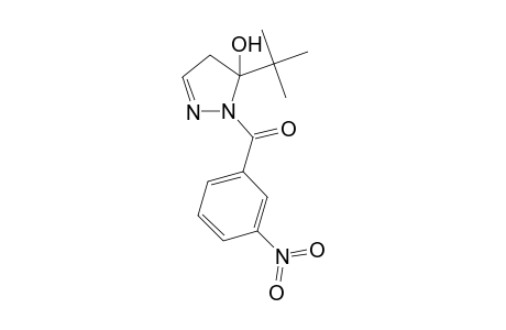 (5-tert-butyl-5-hydroxy-2-pyrazolin-1-yl)-(3-nitrophenyl)methanone