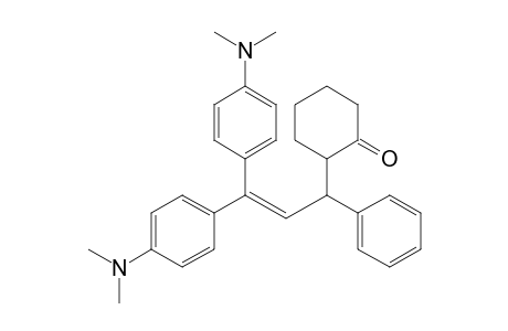 2-[3,3-Bis(4-dimethylaminophenyl)-1-phenylprop-2-enyl]cyclohexanone