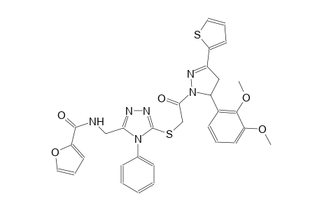 2-furancarboxamide, N-[[5-[[2-[5-(2,3-dimethoxyphenyl)-4,5-dihydro-3-(2-thienyl)-1H-pyrazol-1-yl]-2-oxoethyl]thio]-4-phenyl-4H-1,2,4-triazol-3-yl]methyl]-
