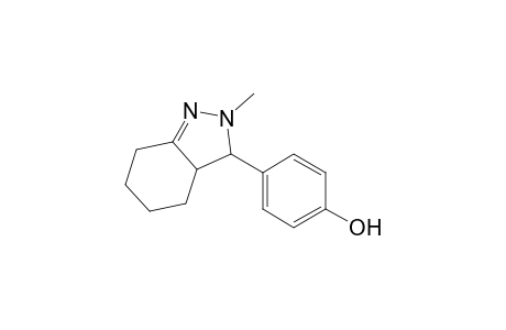 2-Methyl-3-(p-hydroxyphenyl)-3,3a,4,5,6,7-hexahydro-2H-indazole