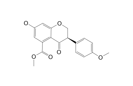 (3R)-7-HYDROXY-4'-METHOXY-5-METHOXYCARBONYL-ISOFLAVANONE
