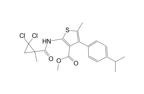 methyl 2-{[(2,2-dichloro-1-methylcyclopropyl)carbonyl]amino}-4-(4-isopropylphenyl)-5-methyl-3-thiophenecarboxylate