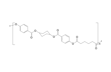 Poly(oxy-e-1,4-cyclohexyleneoxycarbonyl-1,4-phenyleneoxyadipoyloxy-1,4-phenylenecarbonyl)